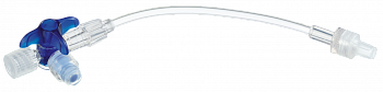 Кран 3-ходовой Дискофикс С с Сэйффлоу 360° синий линия 50 см купить в Грозном