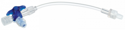 Кран 3-ходовой Дискофикс С с Сэйффлоу 360° синий линия 50 см купить оптом в Грозном