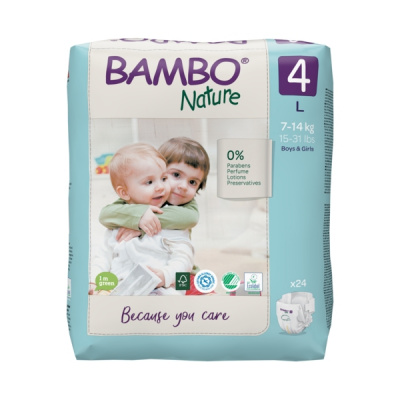 Эко-подгузники Bambo Nature 3 (4-8 кг), 52 шт купить оптом в Грозном